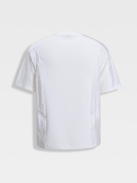 callisto白色拼接进口面料T恤 商品图1