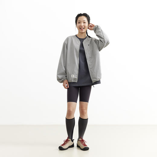 吃茶去chichaqu25轻量户外无领防风夹克城市运动山系骑行男女 商品图5