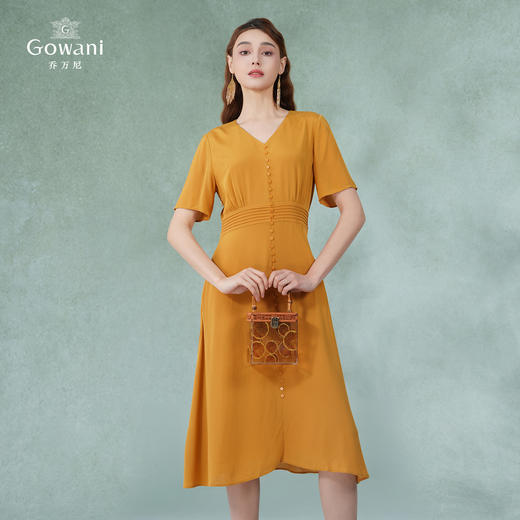 乔万尼真丝连衣裙夏季新款高端桑蚕丝长裙EI2E789 商品图1