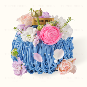 蓝染时光 | 花香乌龙蓝莓奶油蛋糕