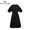 RSG郭培成衣品牌原创设计领口钉珠装饰泡泡袖纯棉百褶连衣裙 商品缩略图1
