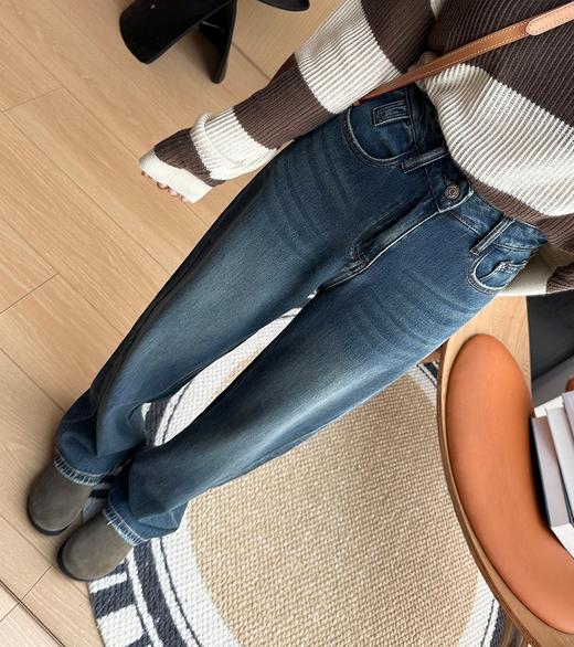 灵魂大长腿土耳其窄腿显瘦霸王牛仔裤天然岩洗 商品图3