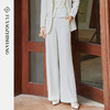 FUYAO扶摇 职业西装裤女2025春新款国风直筒裤奶油白显瘦正装西裤 商品缩略图2