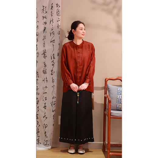 【抖音专属】新中式衬衣（25710179暮光-高定款） 商品图2