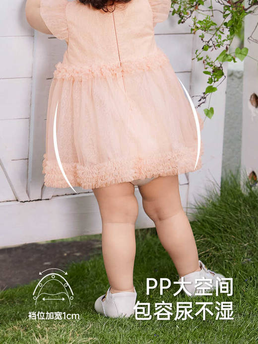 英氏婴儿衣服夏季透气女童连体衣可爱女宝连体裙哈衣YRHGJ2R068A 商品图3