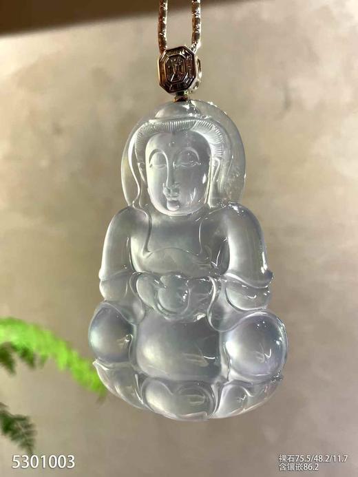 玻璃种观音吊坠【5301003】具体价格微信咨询 商品图8