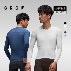 GRC桀骜无尽春夏新款BLACK LABEL黑标系列快干防晒骑行长袖男