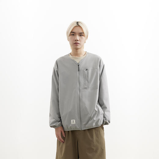 吃茶去chichaqu25轻量户外无领防风夹克城市运动山系骑行男女 商品图4