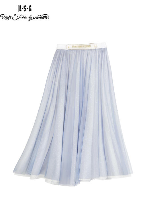 RSG郭培成衣品牌原创设计刺绣法式复古浪漫网纱半身裙百褶裙 商品图5