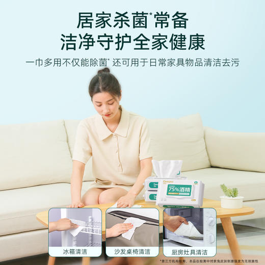 DY德佑75度酒精湿巾加厚家庭实惠大包装擦手40抽*4包/8包 商品图2
