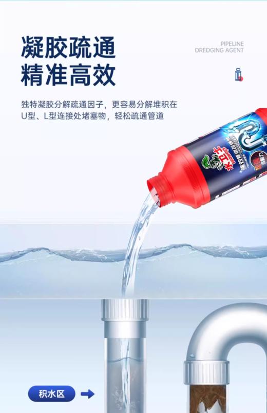 【4.5】水卫士管道疏通剂500g 商品图2