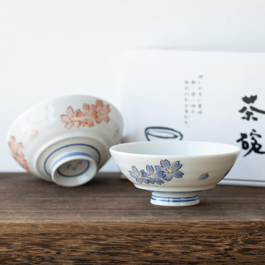 日本进口西庵窑手感舒适茶碗套装吉野樱 商品图3