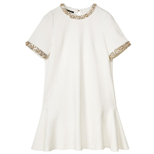 RSG郭培成衣品牌休闲运动手工钉珠装饰设计感短袖连衣裙夏季 商品图4