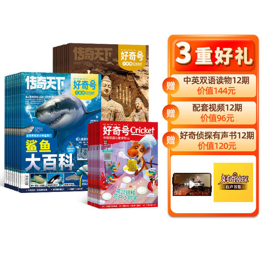 （送好礼）好奇号 杂志订阅 1年共12期 全年36本+先导视频 商品图4