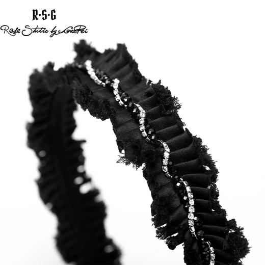 RSG郭培成衣品牌手工布艺褶皱装饰百搭发箍发夹头饰 商品图3