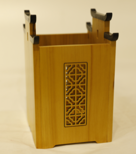 徽印象°黄杨木小笔筒