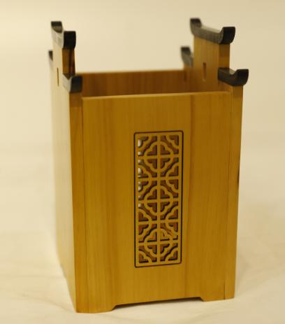 徽印象°黄杨木小笔筒 商品图0