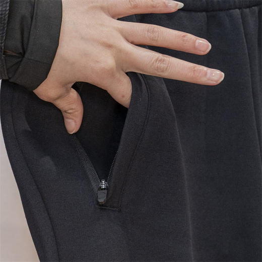 【299任选2件】安踏运动裤男2025新款针织长裤收口黑色休闲舒适裤子152517311 商品图2