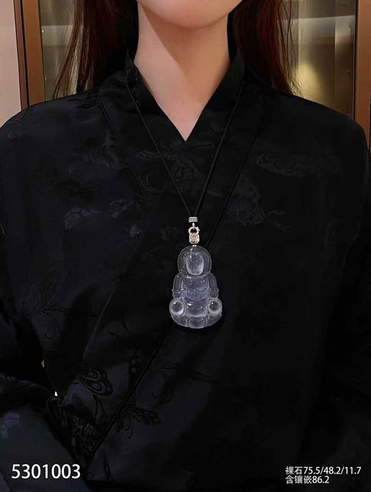 玻璃种观音吊坠【5301003】具体价格微信咨询 商品图4