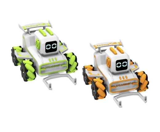 Hape方糖机器人儿童早教玩具编程车启蒙STEAM教育遥控四驱车 方糖机器人小优 商品图0