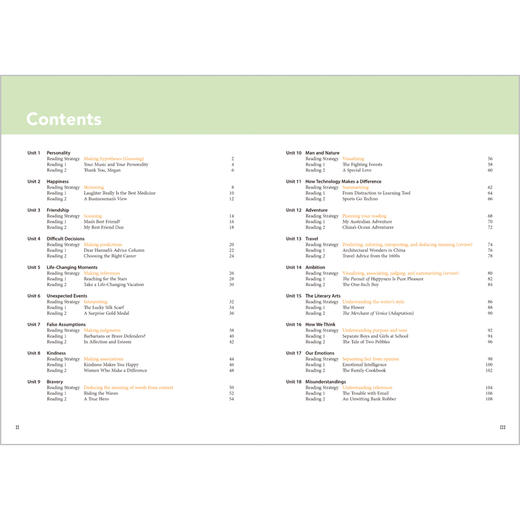 【高中英语选修课程用书】阅读教程/文学赏析与写作/写作教程/中国之旅 商品图5