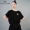 RSG郭培成衣品牌国风翠鸟刺绣下摆打结宽松T恤 商品缩略图3