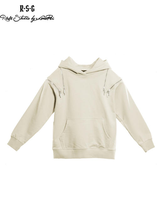 RSG郭培成衣品牌原创设计感重磅休闲纯棉连帽女卫衣女装上衣 商品图0