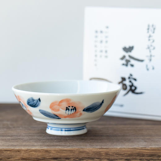 日本进口西庵窑手感舒适茶碗花椿 商品图4