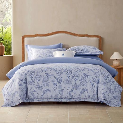 水星家纺南法系列A类60支新疆长绒棉印花四件套亲肤透气套件严选 商品图0