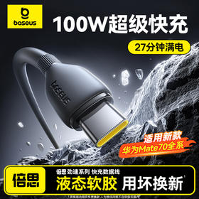 倍思 劲速系列 快充数据线 USB to Type-C 100W