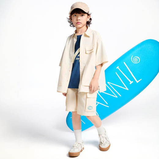 【实体店同款】男童全腰梭织中裤夏季新款安奈儿童装AB526653 商品图6