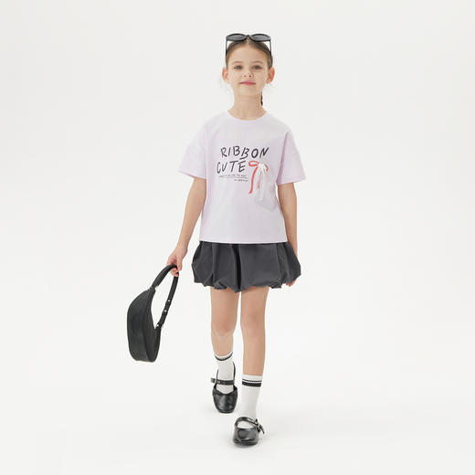 马克珍妮女童元气花苞工装短裙 儿童半身裙2025年春夏新款550793 商品图2