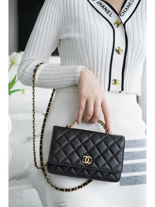 香奈儿黑金手柄woc斜挎包（HH） 商品图0