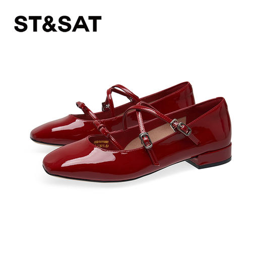 【复古女郎】星期六精致细带粗跟玛丽珍SSD3111093 商品图11