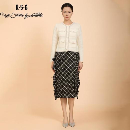 郭培成衣品牌精品系列千金风重工花边小香风开衫 商品图4