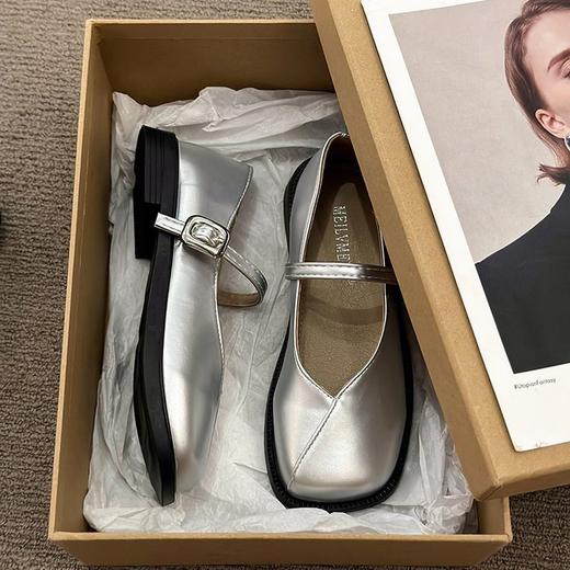 【法式小皮鞋】新款秋季 配裙子玛丽珍女鞋 晚晚平底乐福浅口单鞋 商品图6