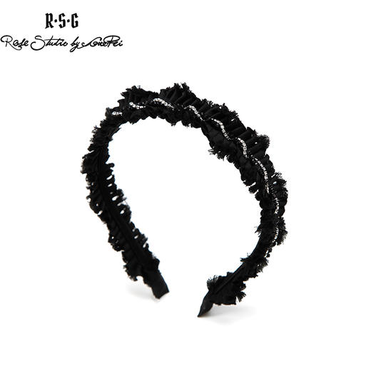 RSG郭培成衣品牌手工布艺褶皱装饰百搭发箍发夹头饰 商品图0