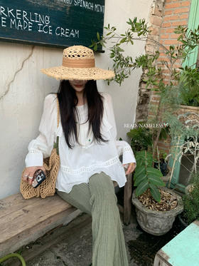 Read Nameless /100%天丝初恋衬衫+编织拉毛绿色喇叭裤 2025/4/3