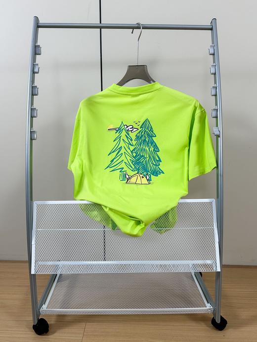 点此购买 可隆夏季男女款防晒插画师evergreenUPF50+速干短袖T恤 qk 314031 商品图5