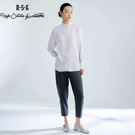 郭培成衣品牌精品系列国风琵琶盘扣衬衫 商品图4