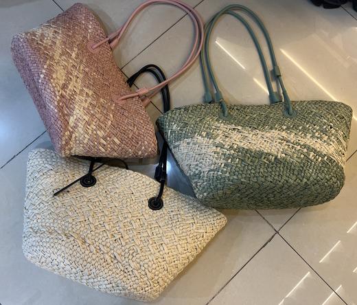 【门店同款】ENJOY常卖彩色编织菜篮包 162296684 商品图0