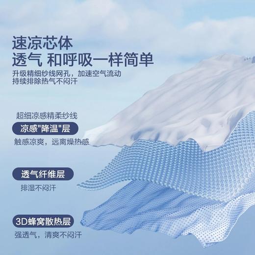 水星家纺 A类抑菌清凉透气星冰凌凉席 床单式/床笠式可水洗豆豆凉感席 商品图2