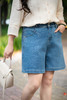 【牛仔短裤 清爽2色  弹力A字版】🍃✨🍃面料软弹亲肤，遮肉宽松显瘦，新款五分裤子，减龄牛仔短裤，7天发货 商品缩略图13