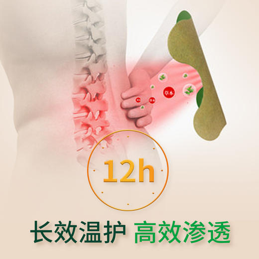 艾草腰椎贴20贴/盒 艾灸腰椎暖贴 商品图3