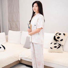 【88元1套】春夏女士中袖长裤开衫套装-6251208