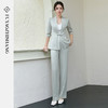 FUYAO扶摇 新中式盘扣西装两件套女2025春夏新款时尚套装国风女装 商品缩略图1