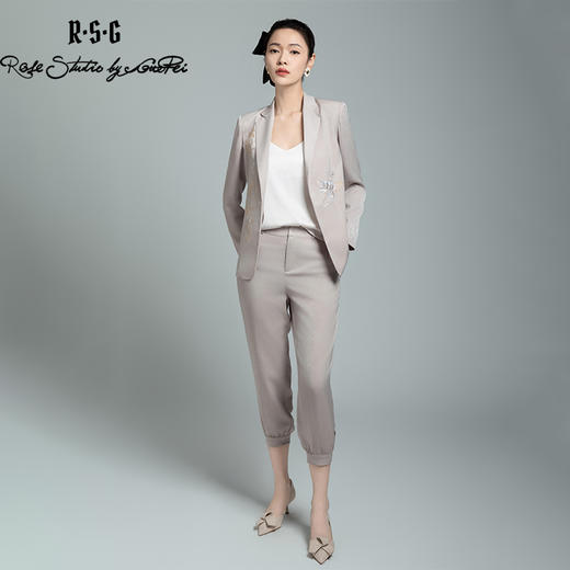 郭培成衣品牌【“药”爱自己】新中式刺绣图案休闲西服套装 商品图0