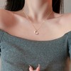 Winy925银月下美人项链玫瑰金色 商品缩略图2