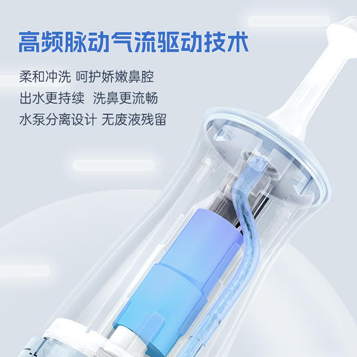 【山姆同款】【换季好物】朔茂Sonmol 电动洗鼻器   家用水流灌洗系列 鼻腔冲洗  鼻炎 成人儿童医用冲鼻器 商品图1