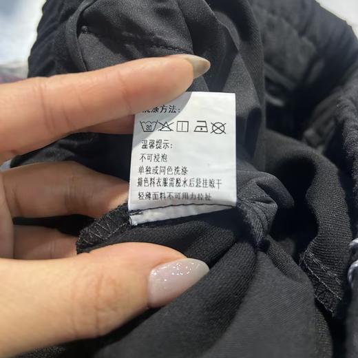 12GD松紧腰简约休闲阔腿长裤31023（黑） 冬季 302164032105 商品图2